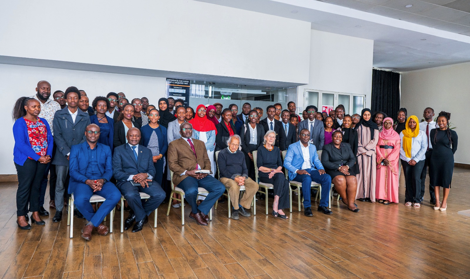 Participants drawn from 7 universities in Nairobi, Kenya after an engagement on constitutional term limits. Photo courtesy of Katiba Institute.